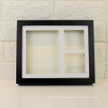 amazon hot selling wholesale custom 8x10 black wood baby hand and foot print frame